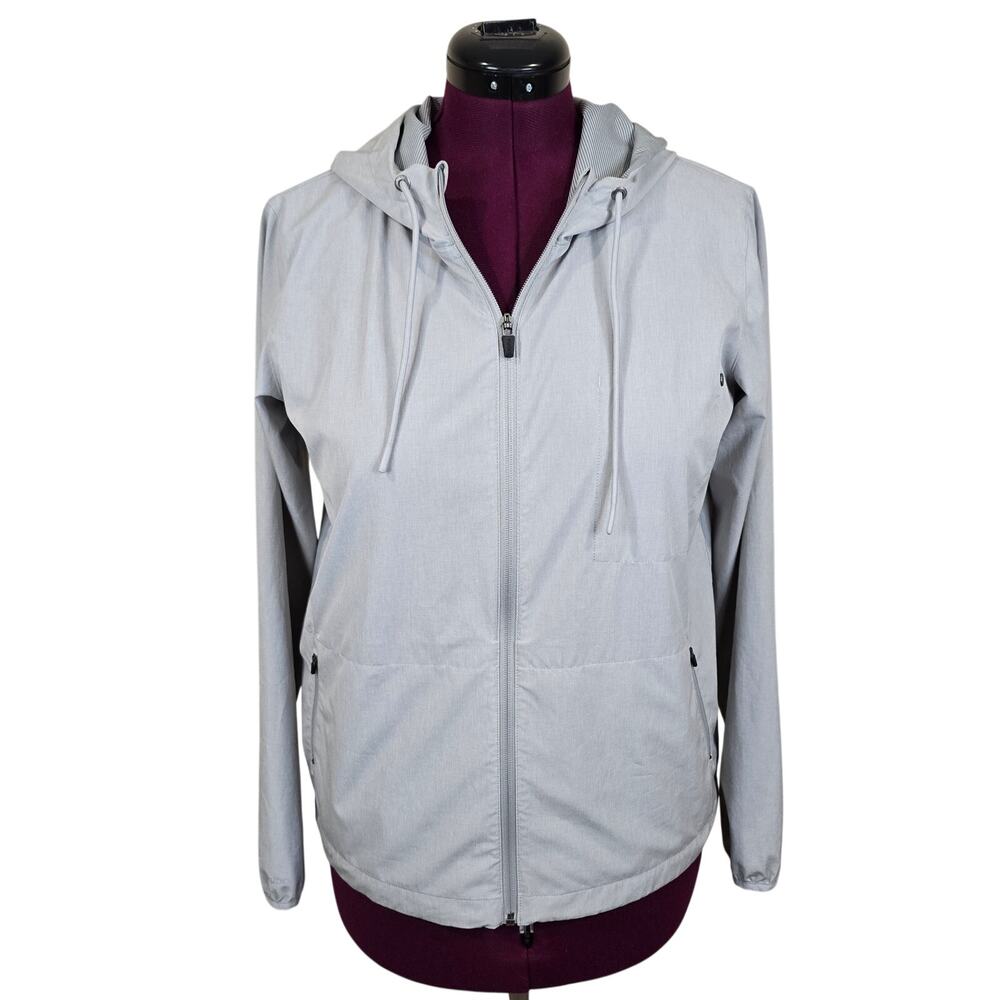 Women's Vuori Outdoor Trainer Shell Gray Athletic Jacket | Size Medium